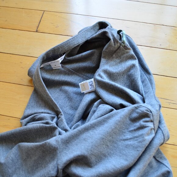 Diane Von Furstenberg Greece Gray Dress Size M - Picture 8 of 10